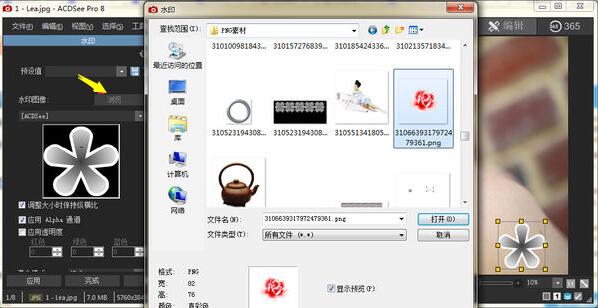 acdsee为照片做标记的详细操作步骤